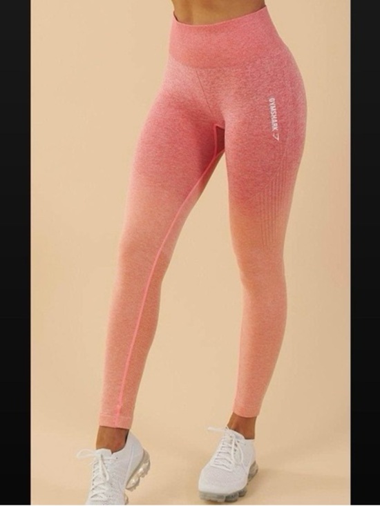 Gymshark Pants - Gymshark Pink Ombre High-Waist Seamless Leggings